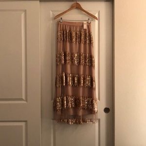 Sequined Maxi Skirt, size 4